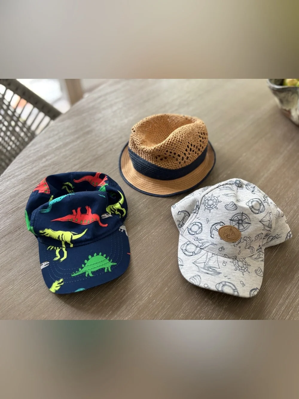 Set of 3 toddler boys summer hats! 2T-4t